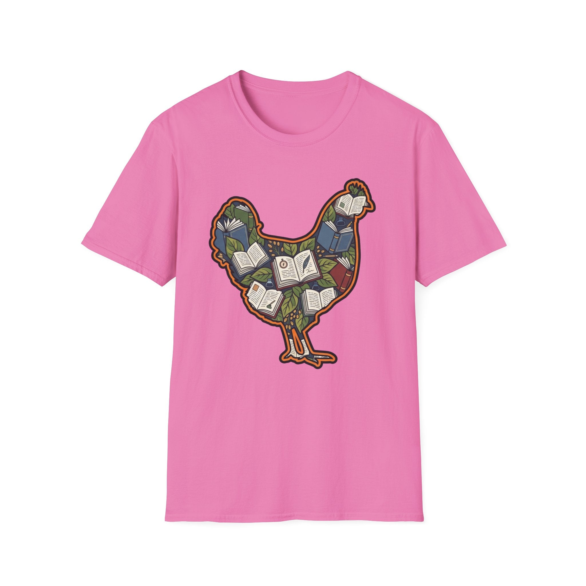 Hen Silhouette Books V T-Shirt