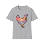 Hen Silhouette Beach V T-Shirt