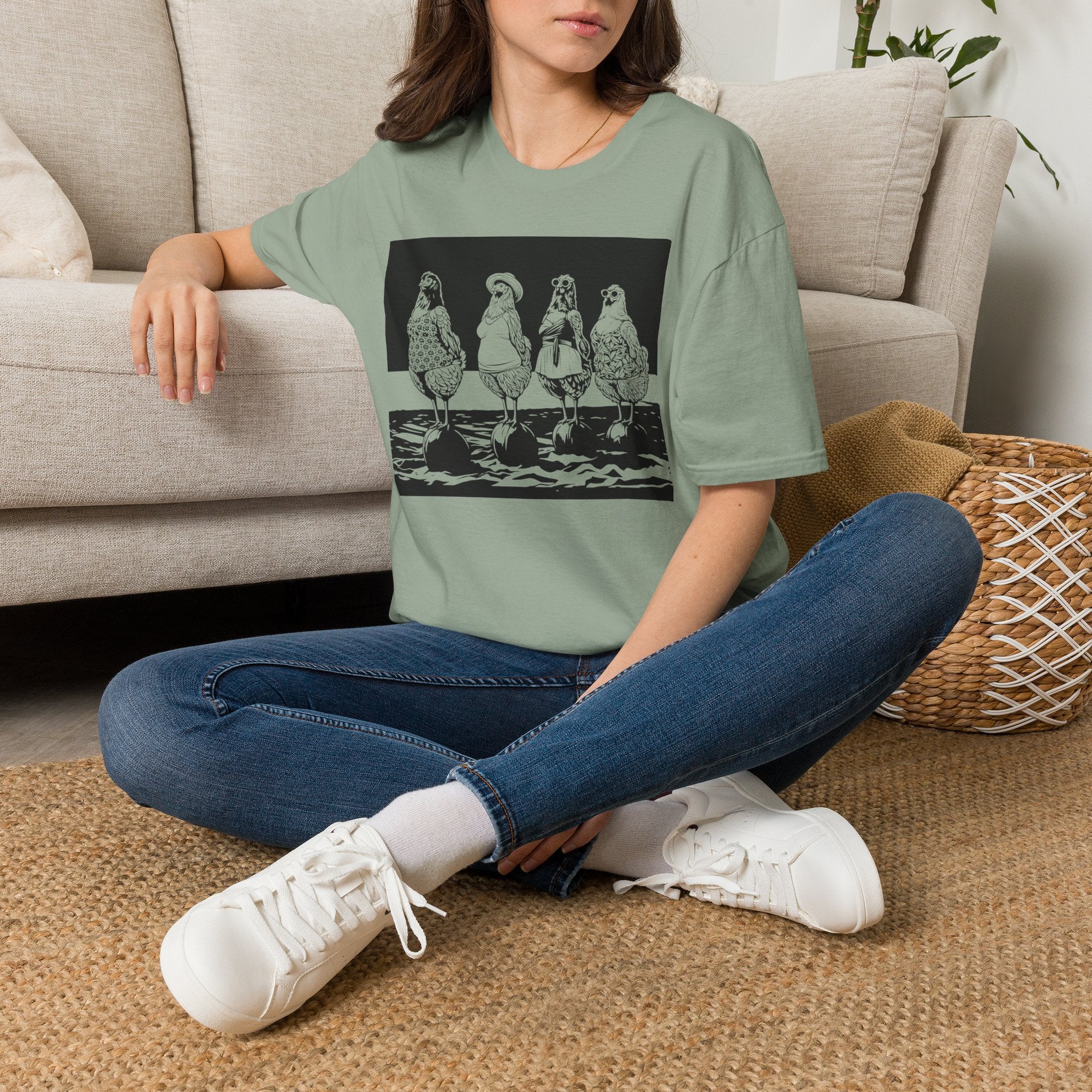 Beach Ball Hens Dark T-Shirt