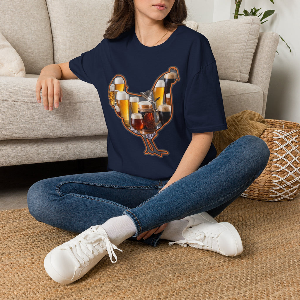 Hen Silhouette Beer T-Shirt