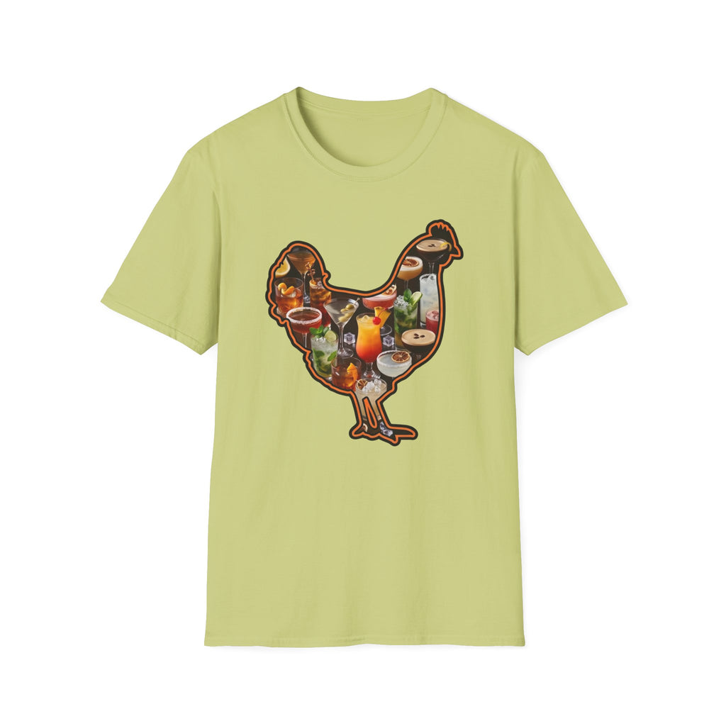 Hen Silhouette Cocktails T-Shirt