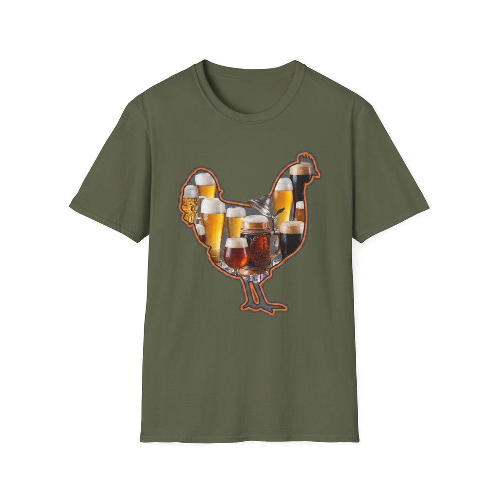 Hen Silhouette Beer T-Shirt