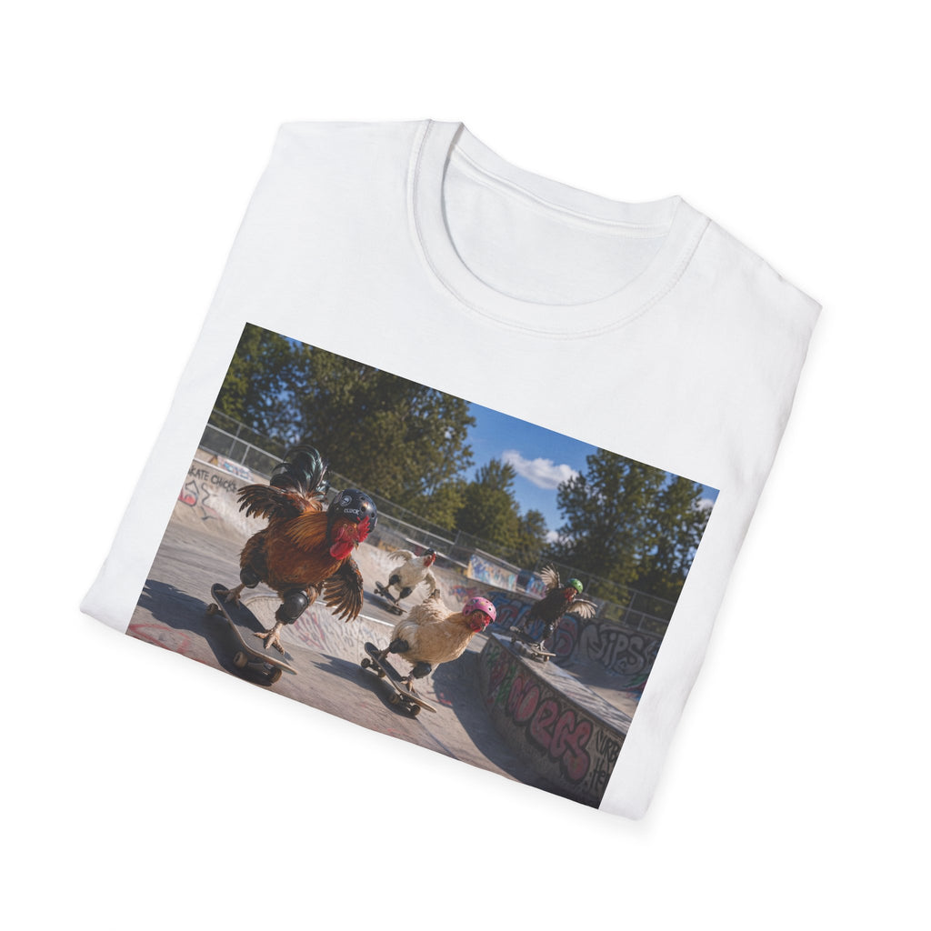 Chickens Shredding at the Skate Park T-Shirt