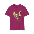 Hen Silhouette Beer V T-Shirt