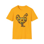 Hen Silhouette Sunflower T-Shirt
