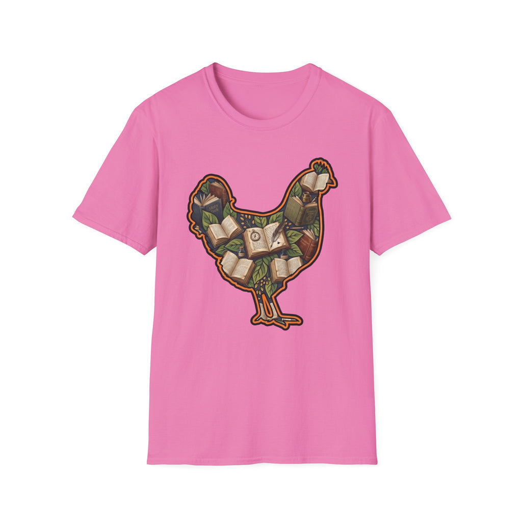 Hen Silhouette Books T-Shirt