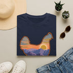Hen Silhouette Mountain Sunset V T-Shirt