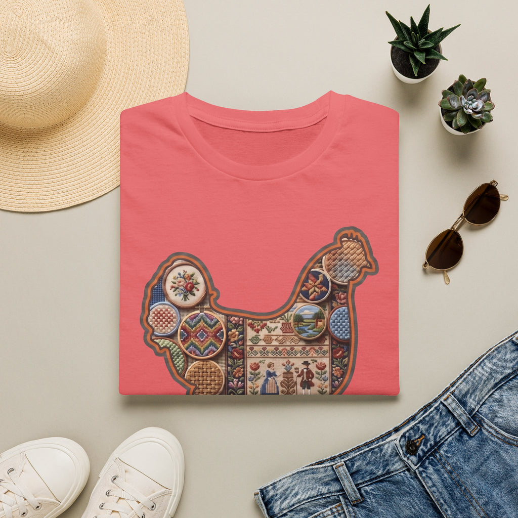 Hen Silhouette Needlepoint T-Shirt