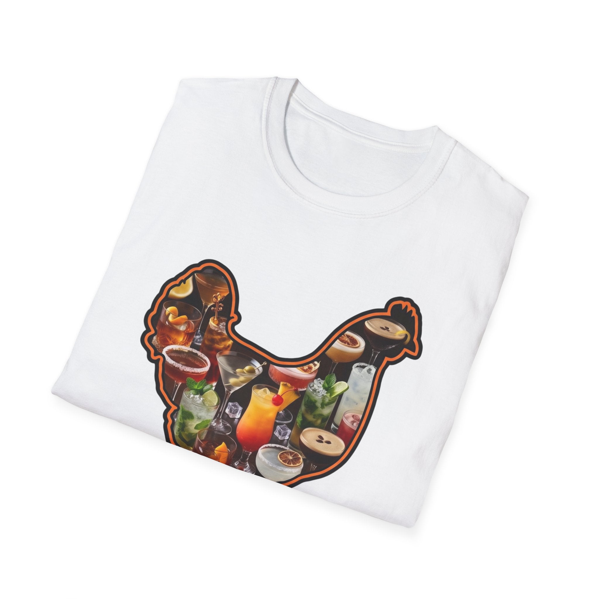 Hen Silhouette Cocktails T-Shirt