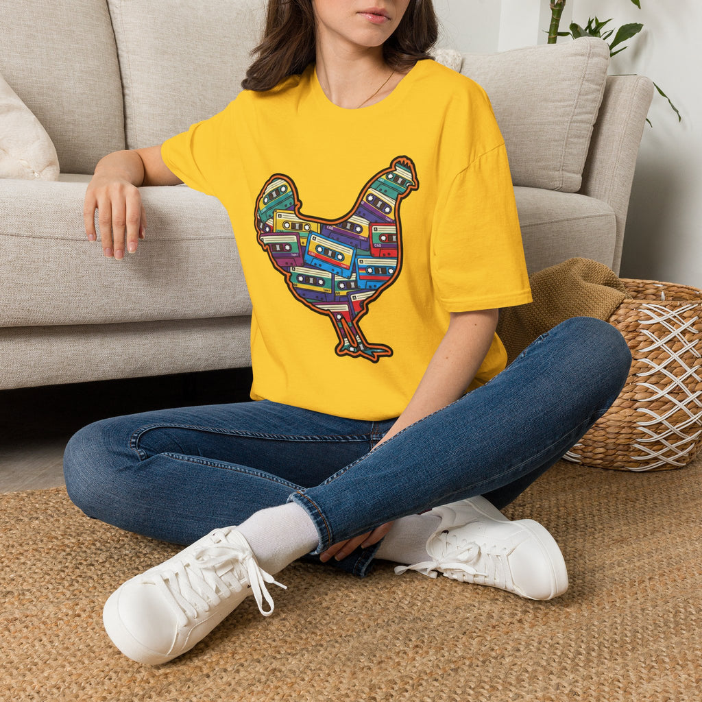 Hen Silhouette Cassettes V T-Shirt