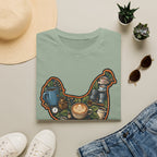 Hen Silhouette Coffee V T-Shirt