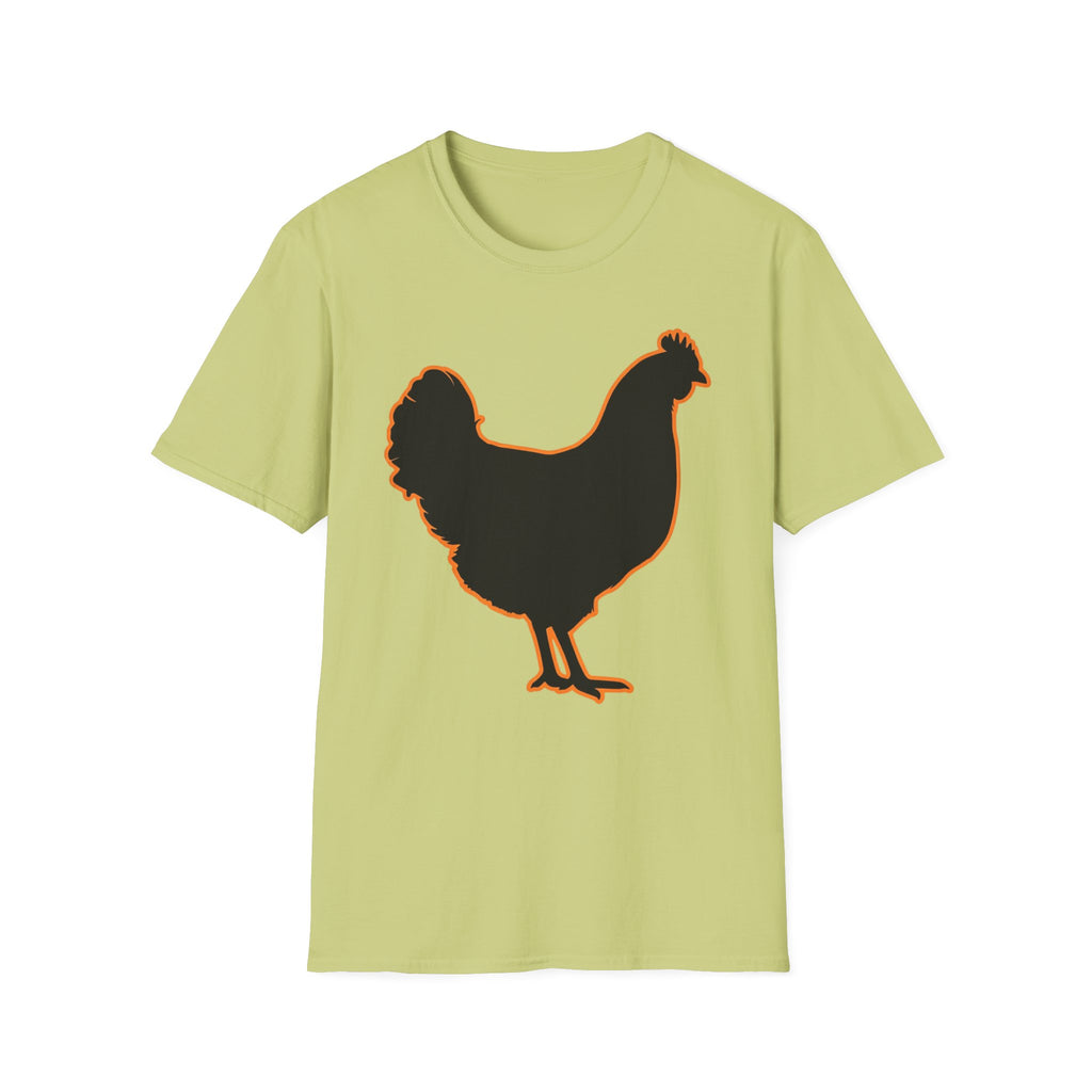 Hen Silhouette Black T-Shirt