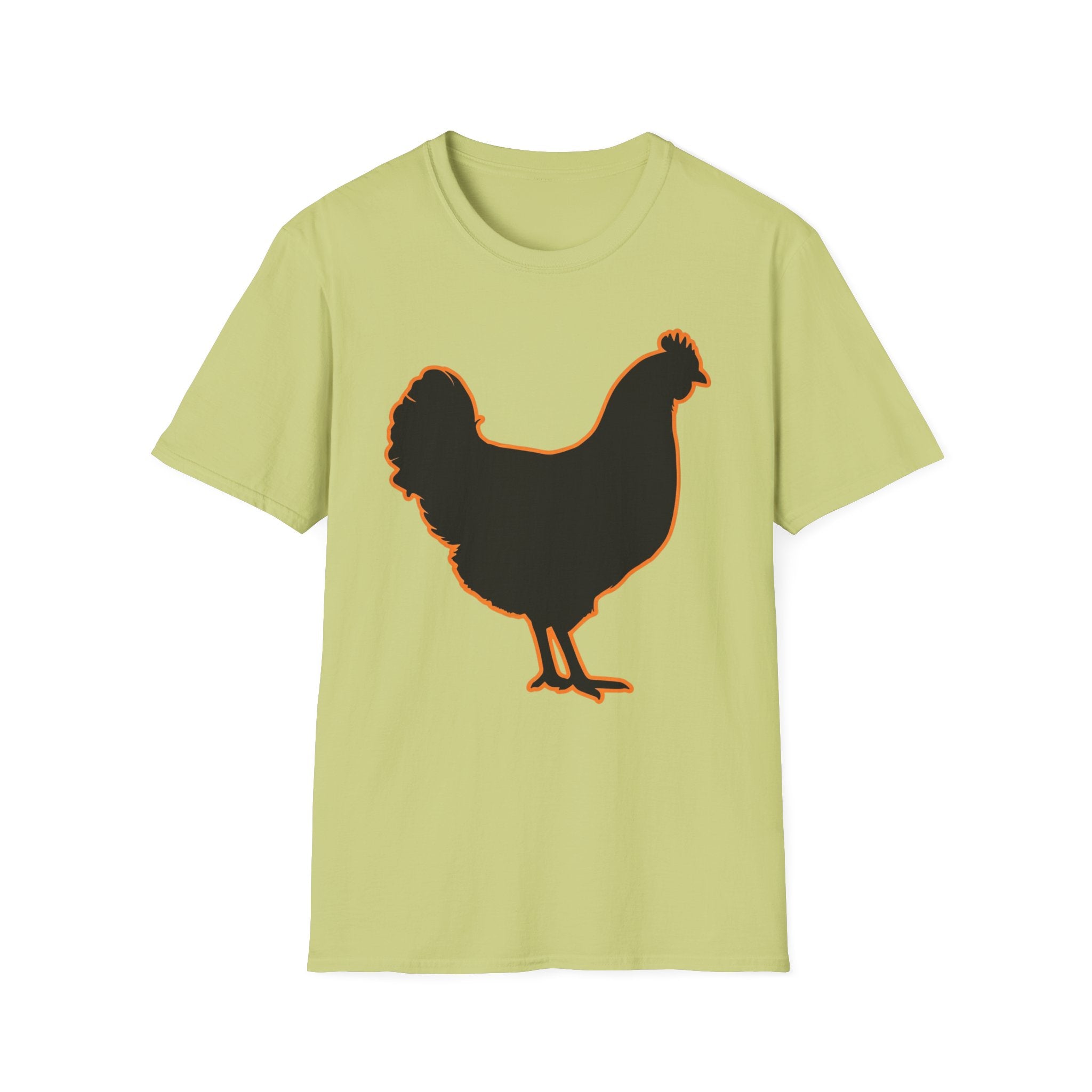 Hen Silhouette Black T-Shirt