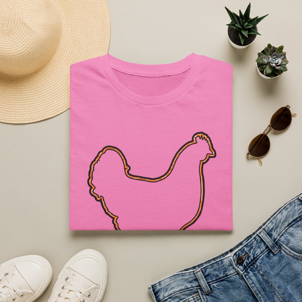 Hen Silhouette White T-Shirt