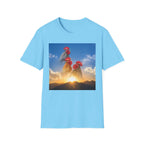 3 Rooster Sunrise Mountain T-Shirt