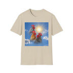 3 Rooster Sun T-Shirt