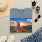 3 Rooster Sunrise Barn T-Shirt