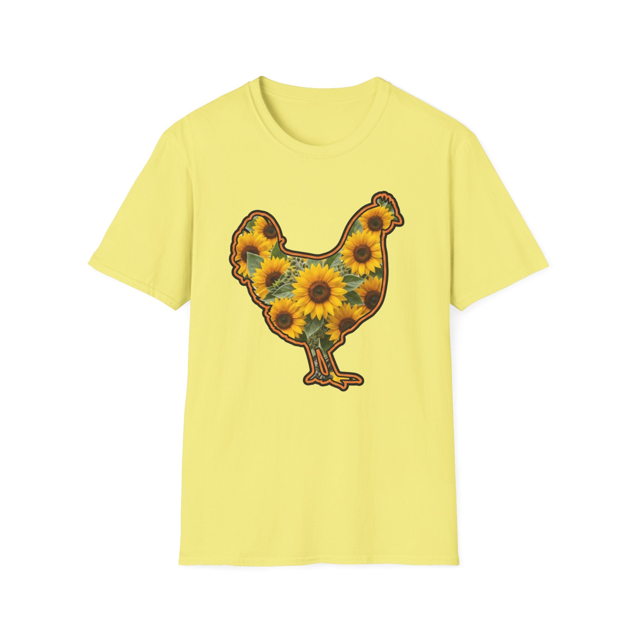 Hen Silhouette Sunflower T-Shirt