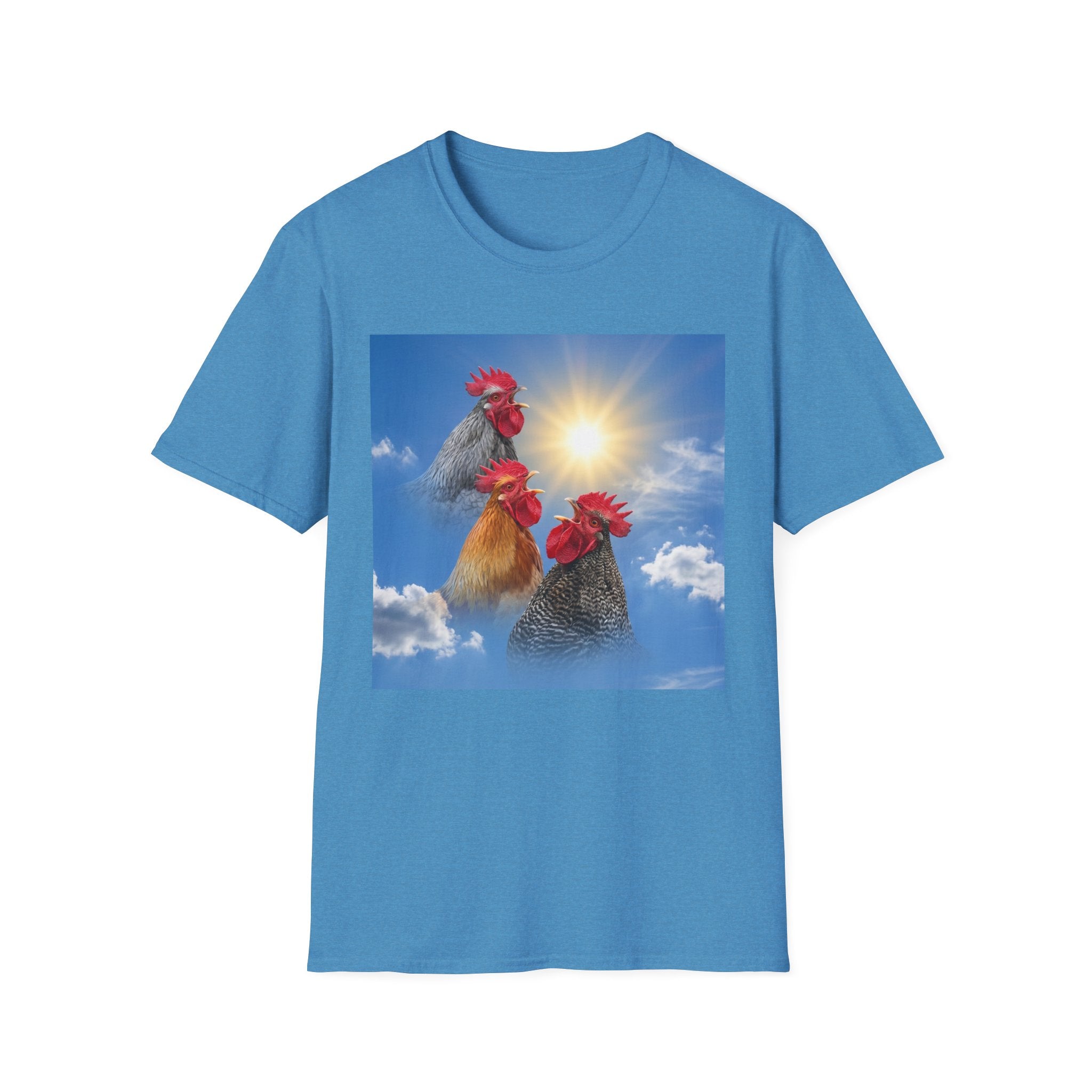 3 Rooster Sun T-Shirt