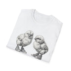 Baby Chicks in Clucks Drawing T-Shirt