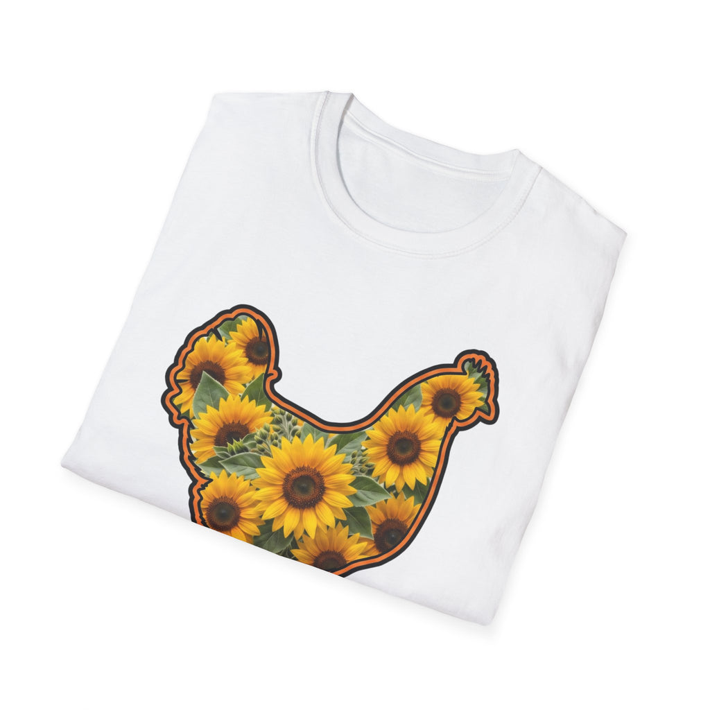 Hen Silhouette Sunflower T-Shirt