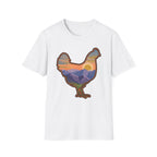 Hen Silhouette Mountain Sunset V T-Shirt