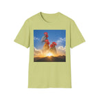 3 Rooster Sunrise Mountain T-Shirt