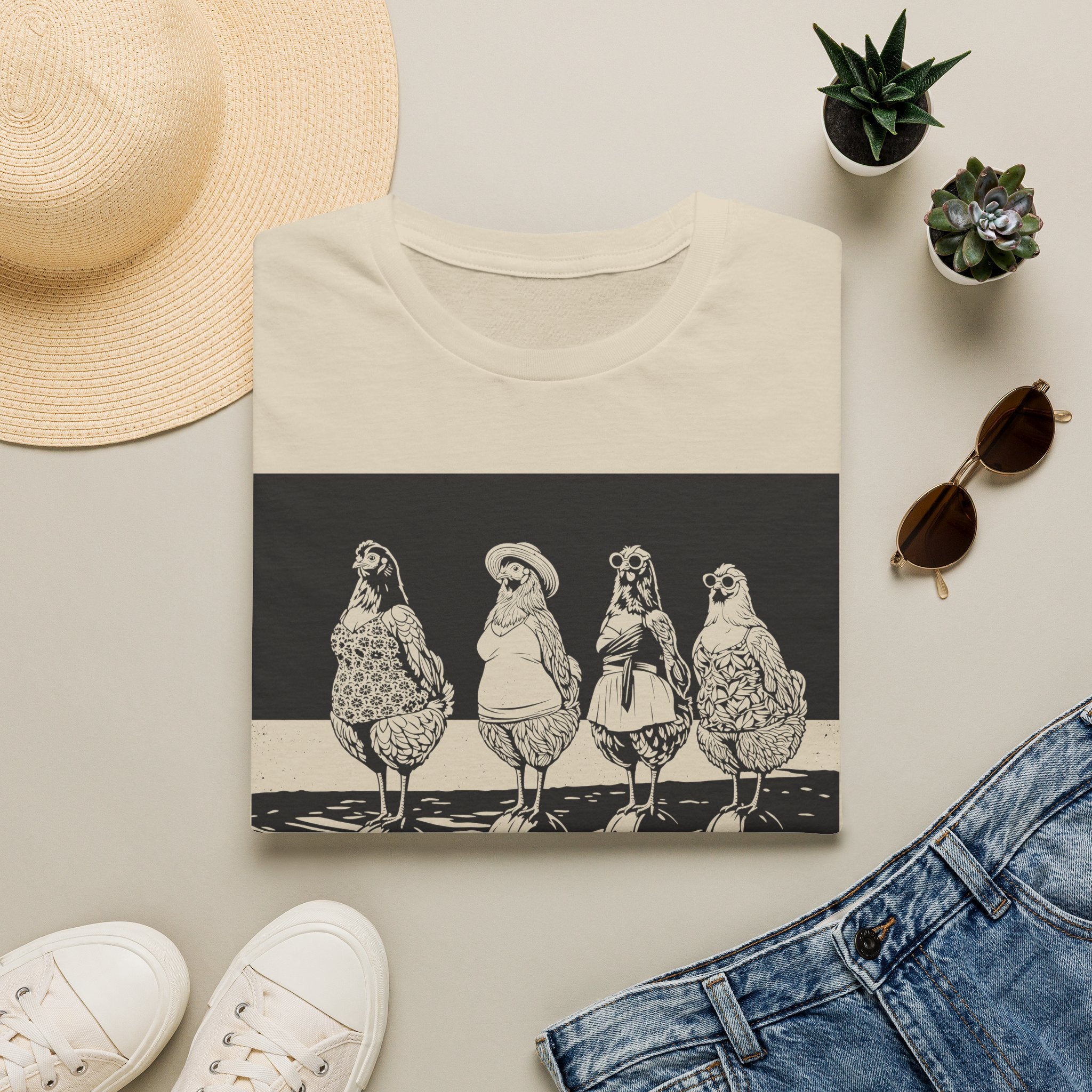 Beach Ball Hens Dark T-Shirt