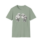 Baby Chicks in Clucks Drawing T-Shirt