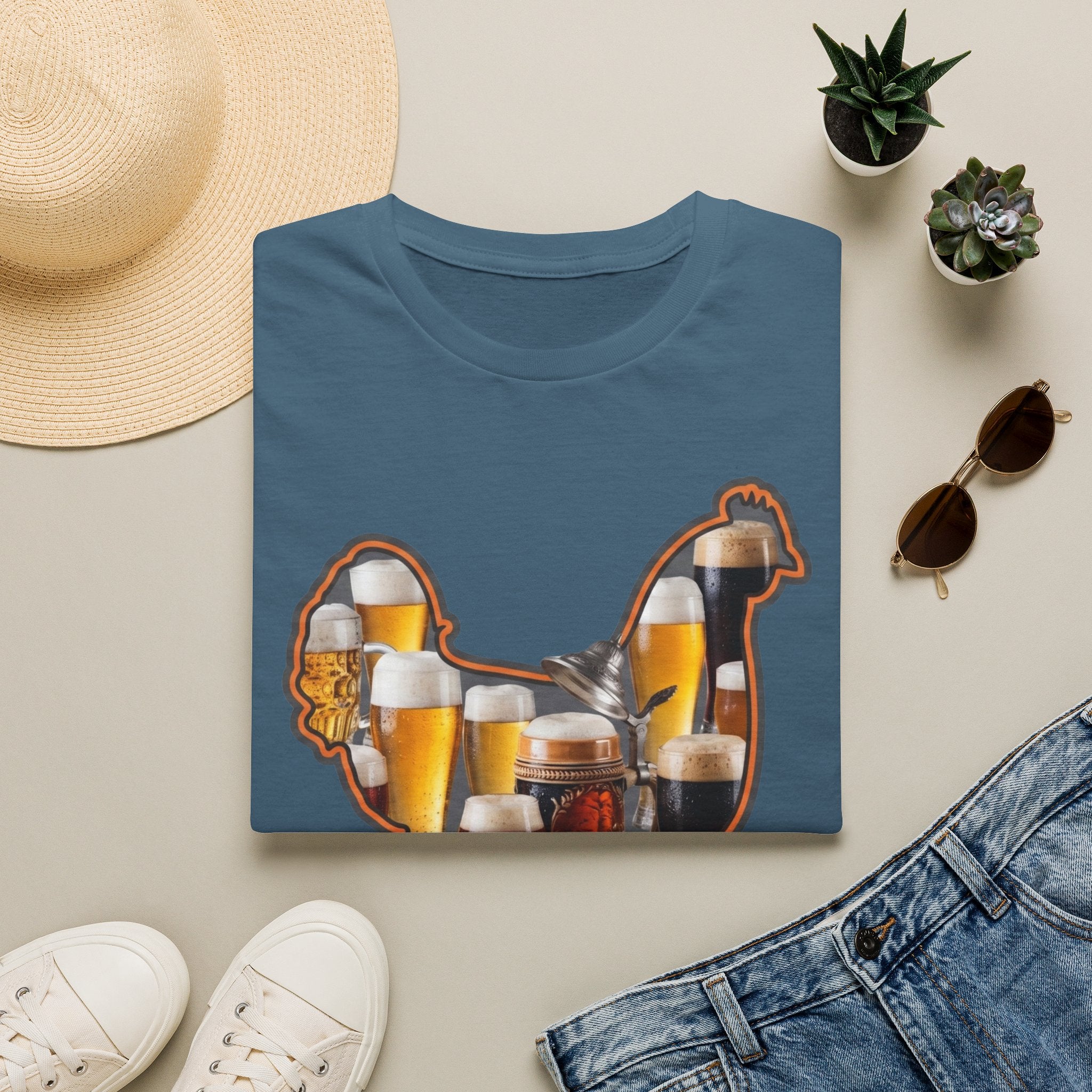 Hen Silhouette Beer T-Shirt