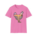 Hen Silhouette Beach T-Shirt