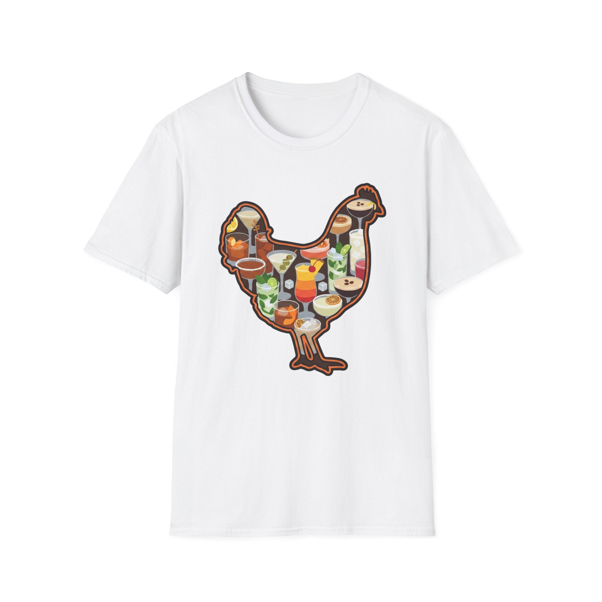 Hen Silhouette Cocktails V T-Shirt