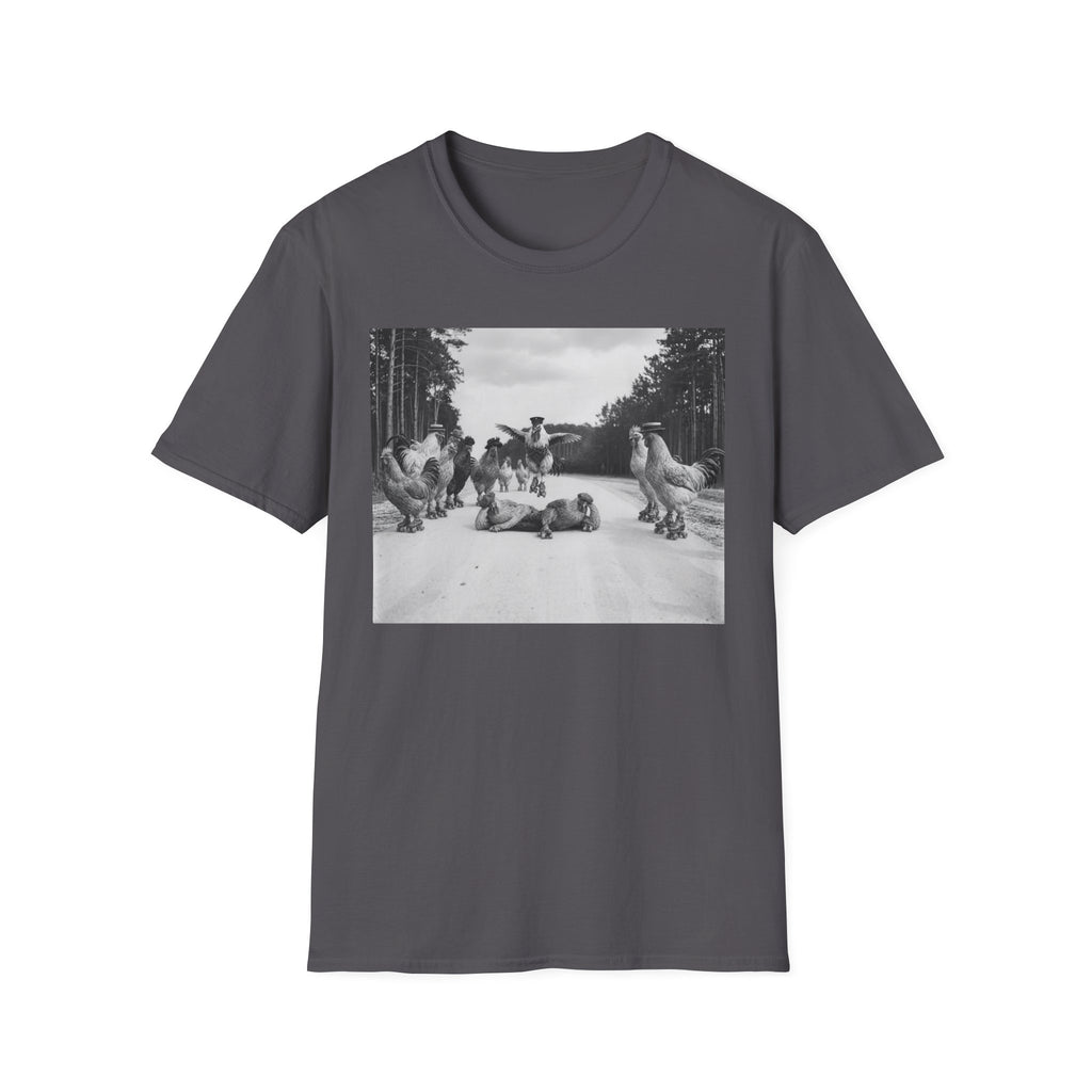 Old School Fowl Roller Skates T-Shirt