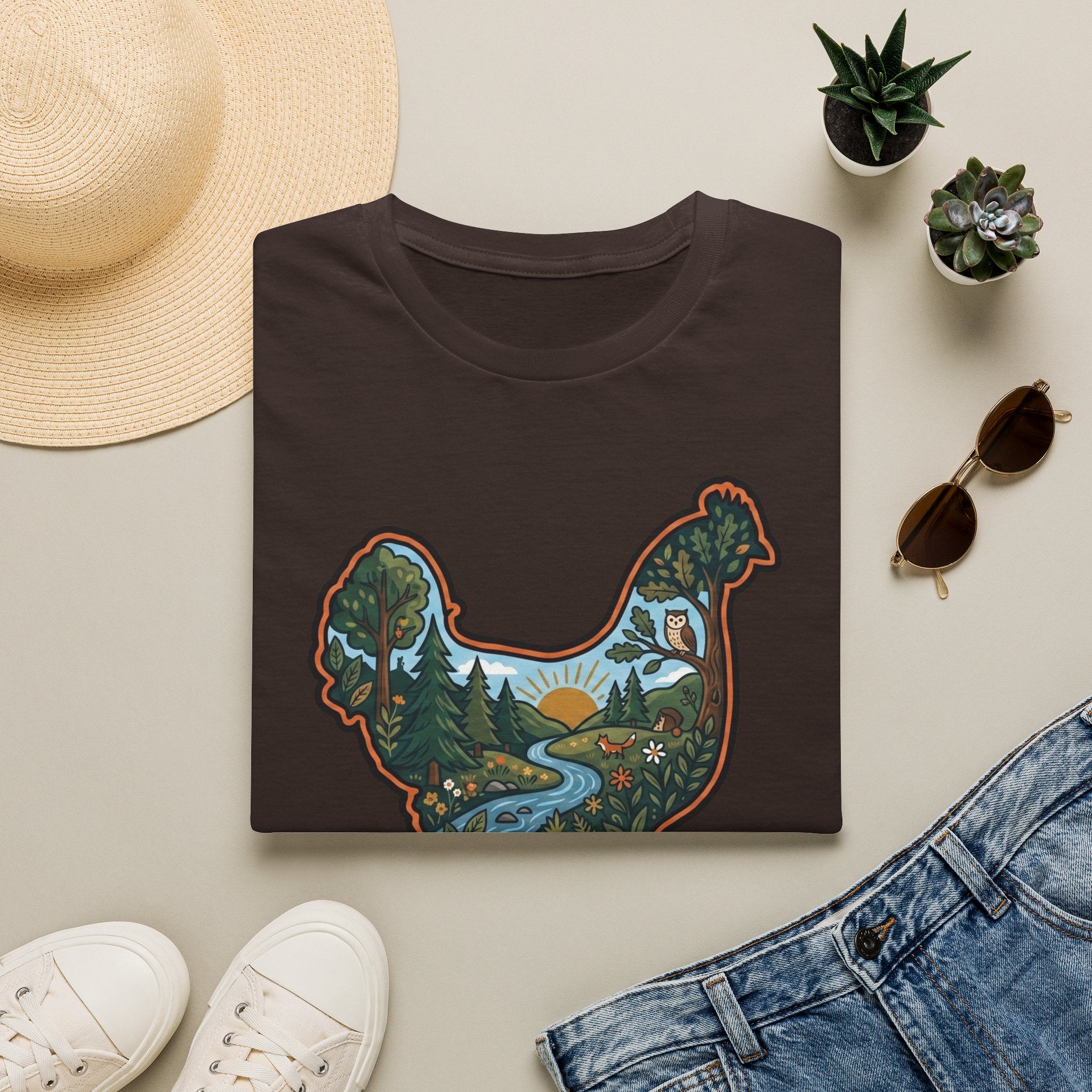 Hen Silhouette Nature V T-Shirt