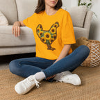 Hen Silhouette Sunflower T-Shirt