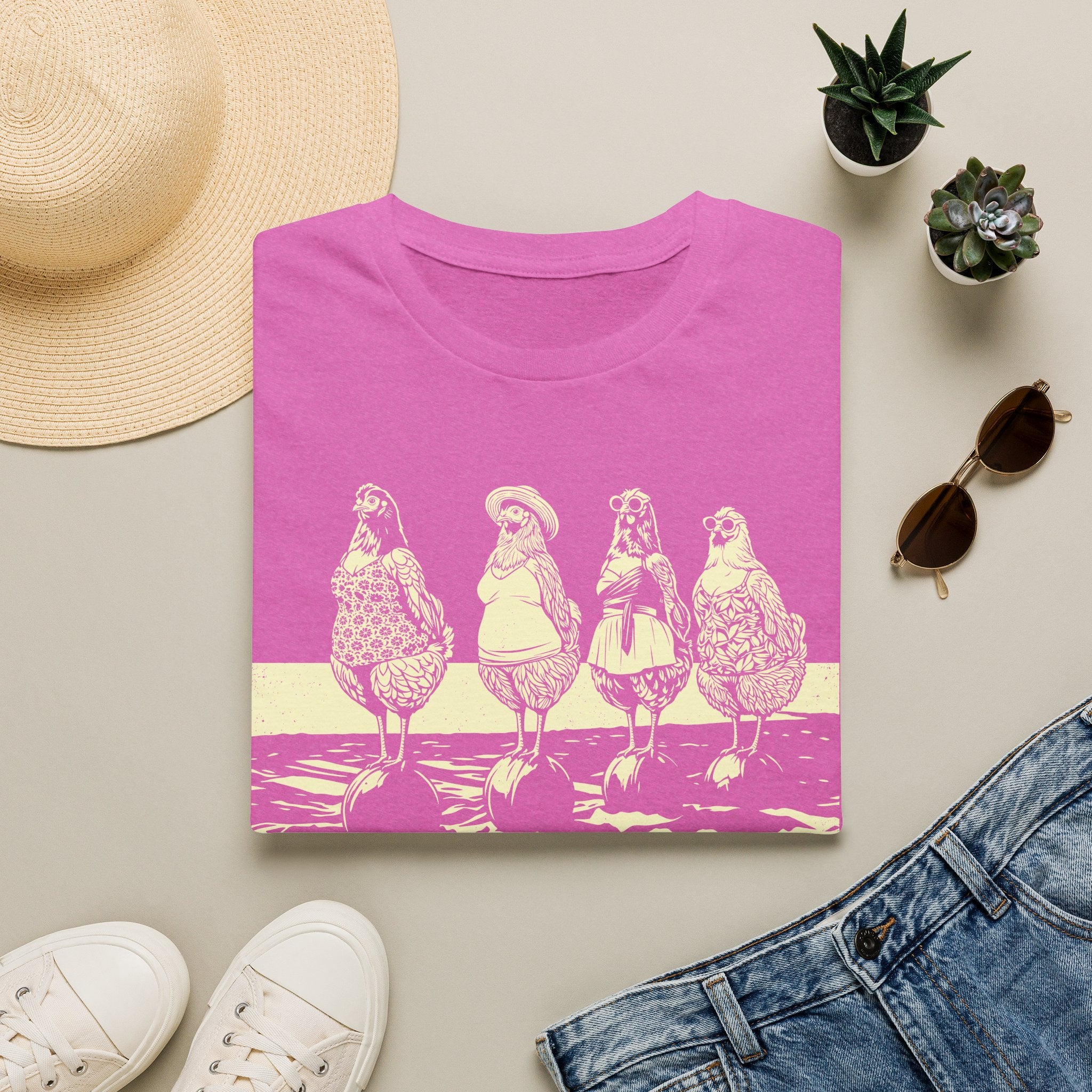Beach Ball Hens Light T-Shirt
