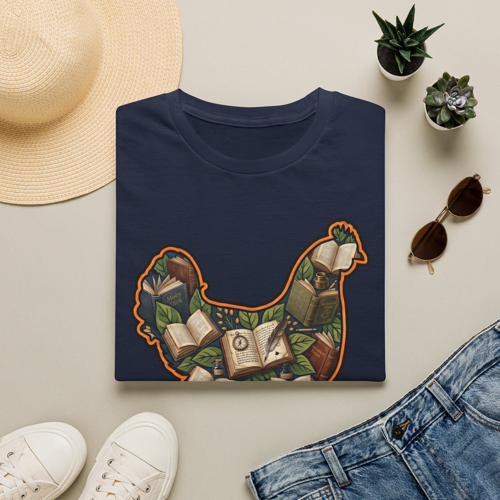Hen Silhouette Books T-Shirt