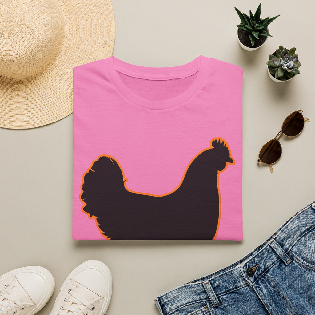 Hen Silhouette Black T-Shirt