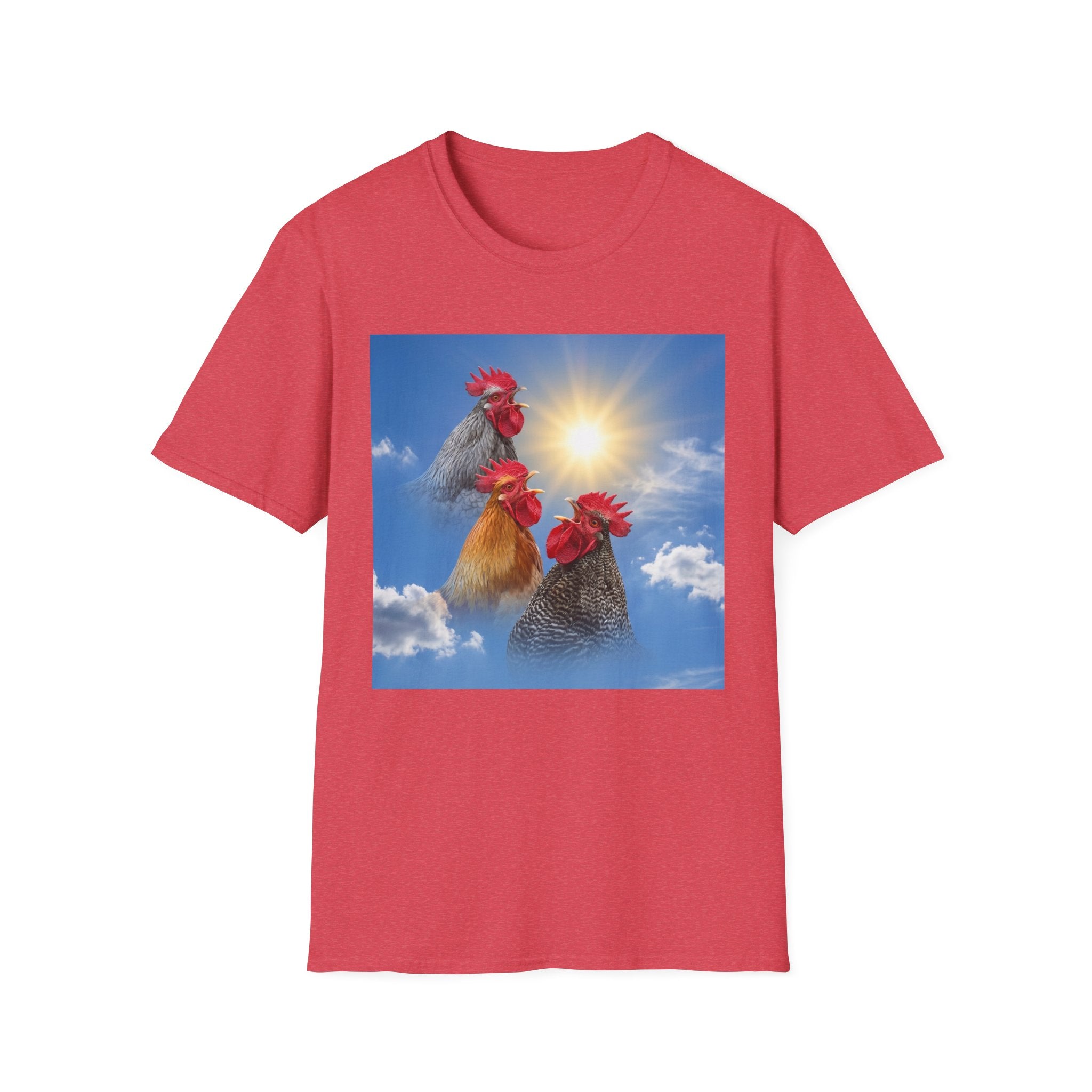3 Rooster Sun T-Shirt