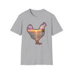 Hen Silhouette Beach T-Shirt