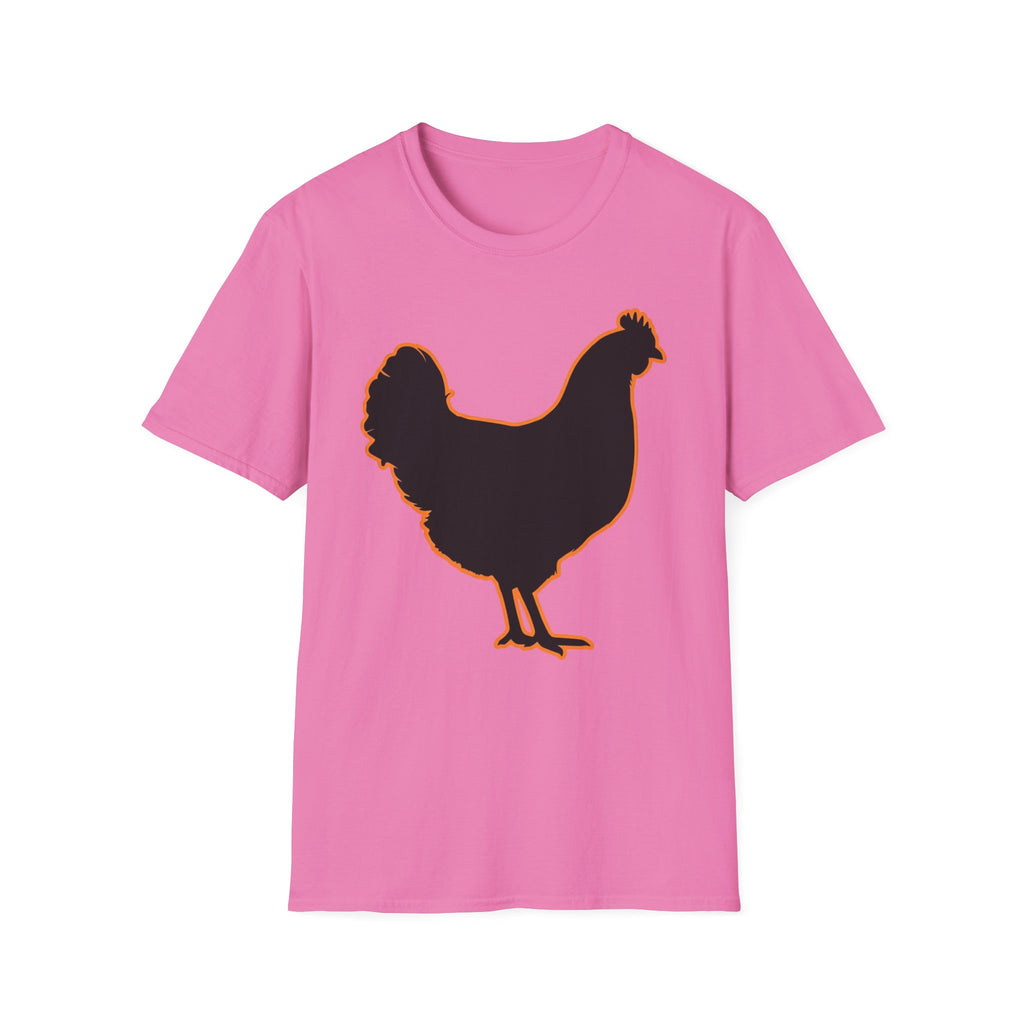Hen Silhouette Black T-Shirt