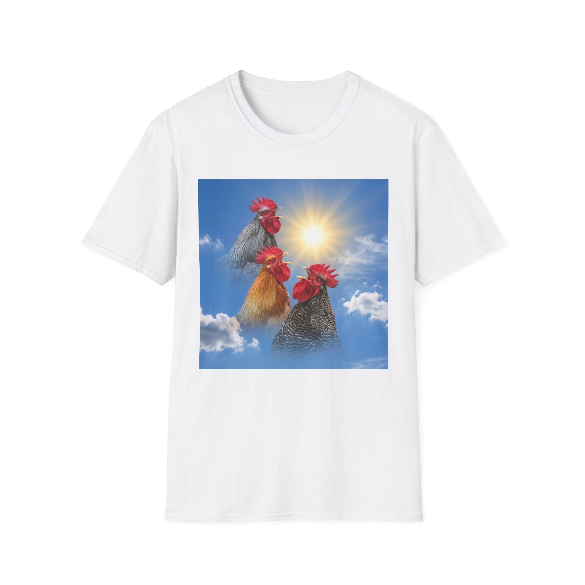 3 Rooster Sun T-Shirt