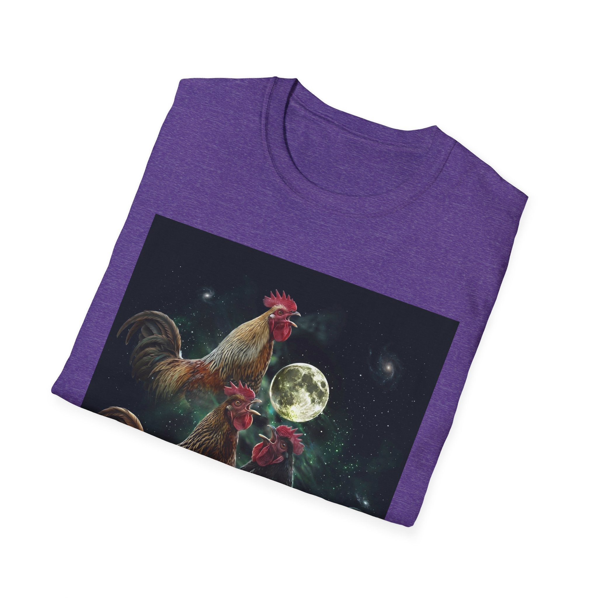 3 Rooster Moon T-Shirt