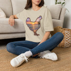Hen Silhouette Beach T-Shirt