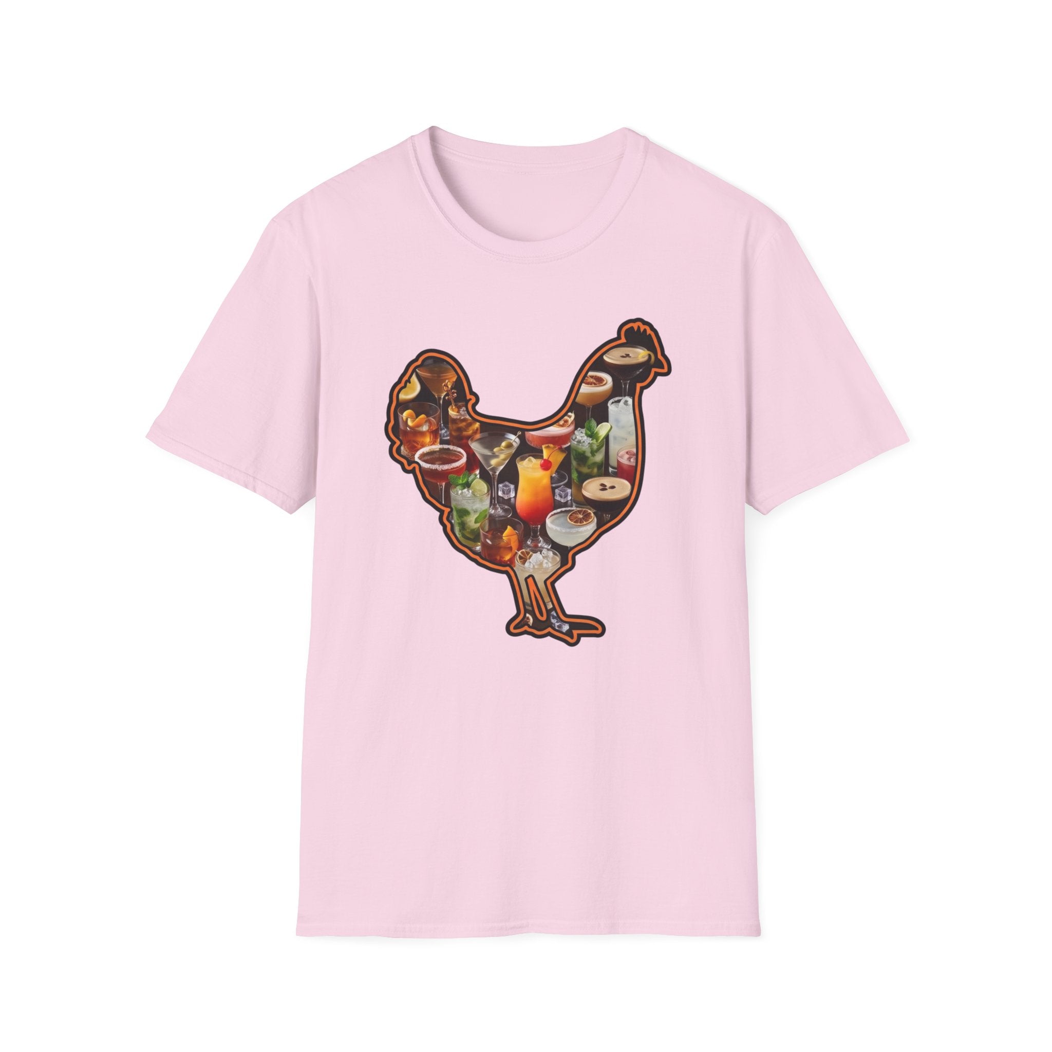 Hen Silhouette Cocktails T-Shirt