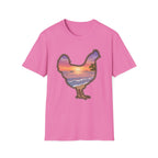 Hen Silhouette Beach V T-Shirt
