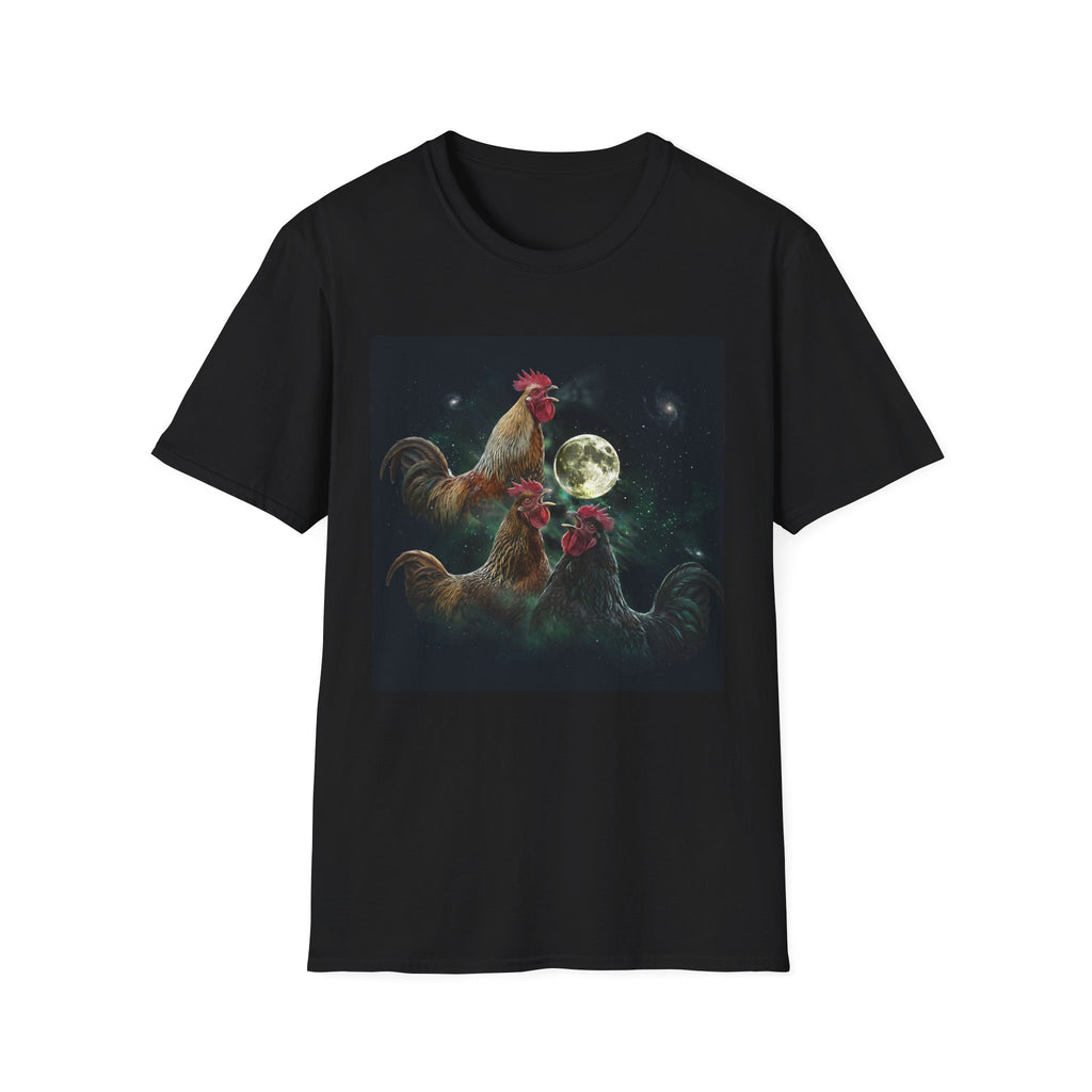 3 Rooster Moon T-Shirt