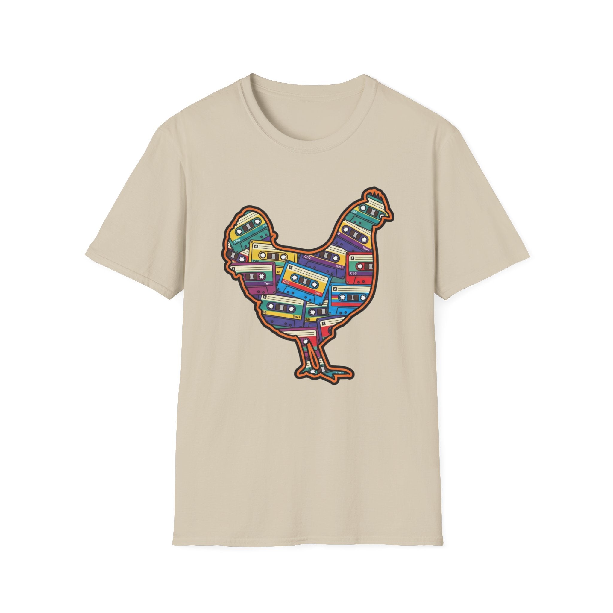Hen Silhouette Cassettes V T-Shirt
