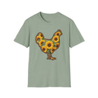 Hen Silhouette Sunflower T-Shirt
