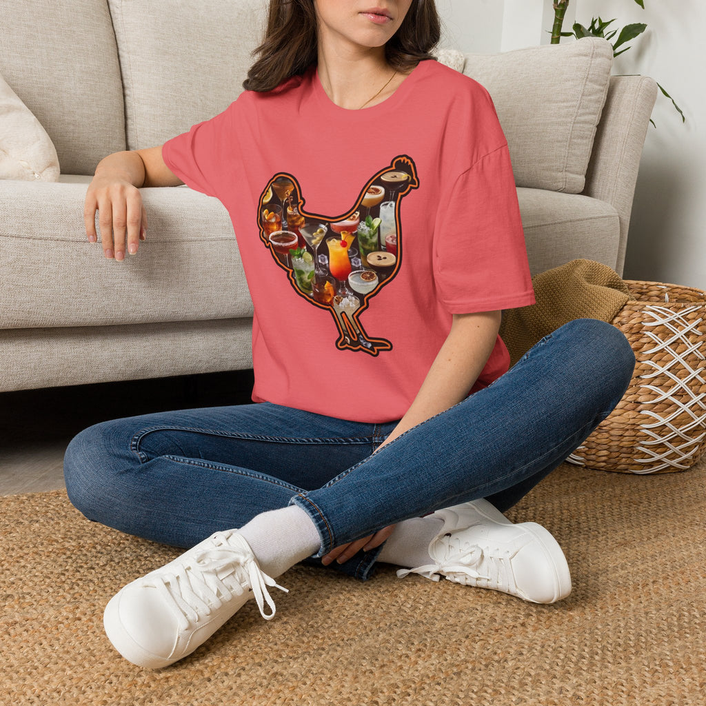Hen Silhouette Cocktails T-Shirt